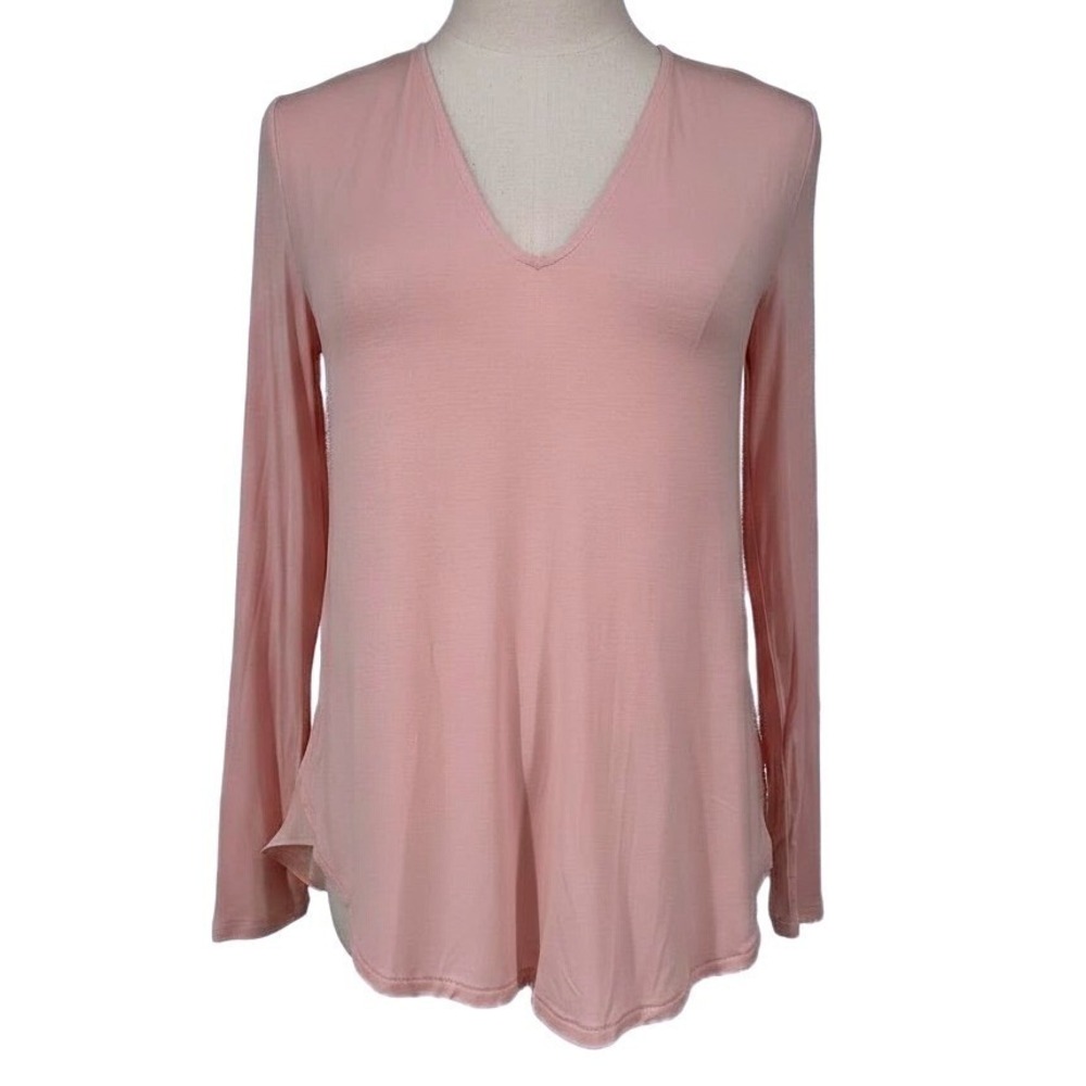 NEW Lauren Ralph Lauren Women's PETITE SMALL V-Neck Tunic Top Pink - AC